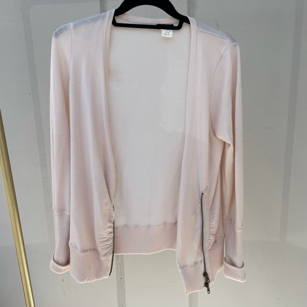 J crew cardigan light pink size M